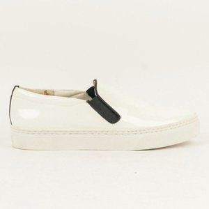 Senso Ava White Patent Slip-On Sneakers